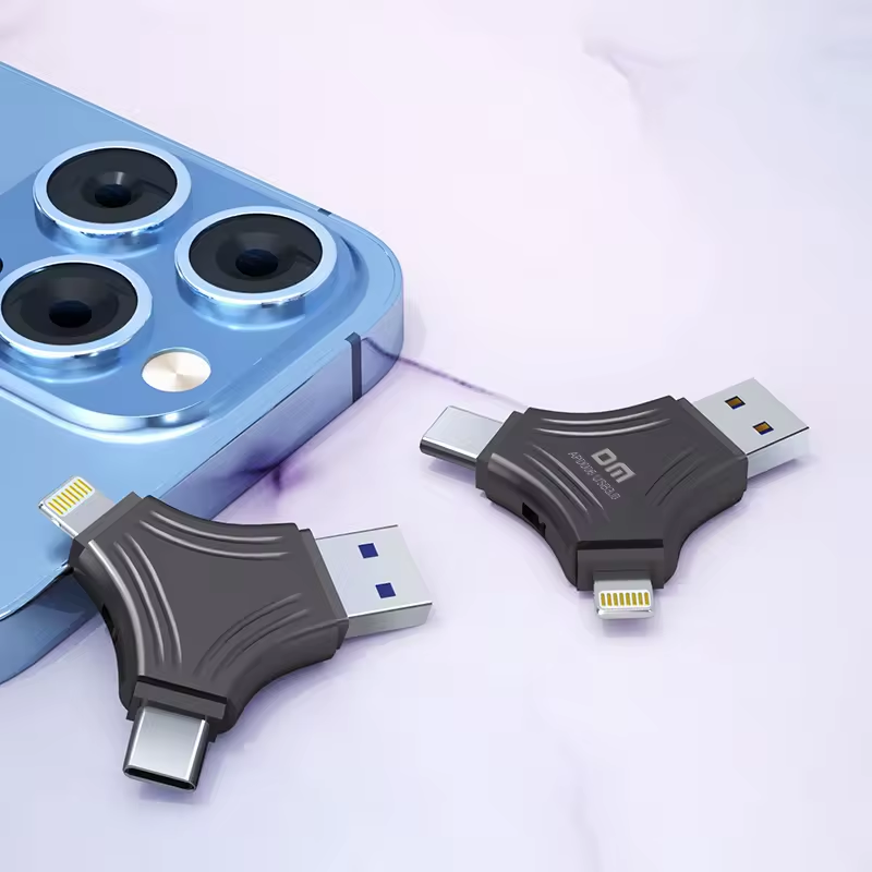 مبدل تایپ سی ، یو اس بی ، لایتنینگ -3in 1 Type-C OTG USB - تصویر 3