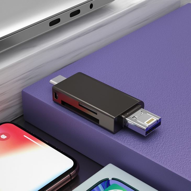 All In One TF USB And Type C Card Reader - کارت خوان 5 کاره - تصویر 2