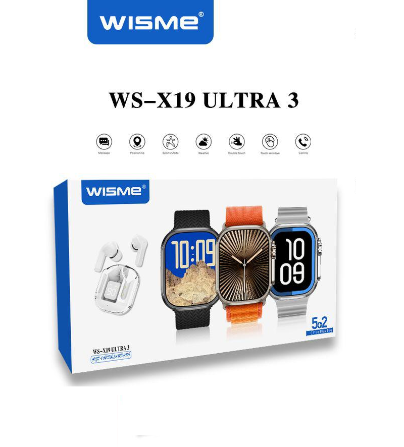 ساعت هوشمند ایکس19 اولترا برند ویزمی – WISMe WS-X19 ultra